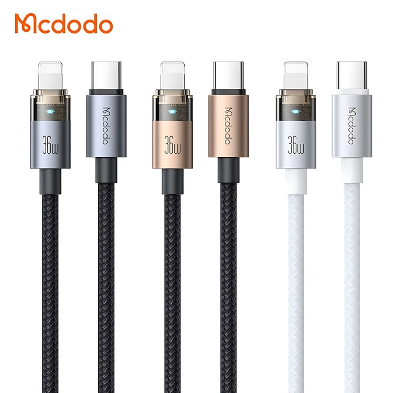کابل تبدیل USB-C به لایتنینگ مک دودو مدل CA-6940/CA-6941/CA-6942 طول 1.2 متر